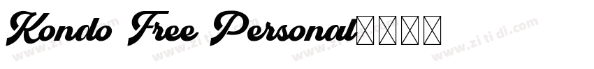 Kondo Free Personal字体转换